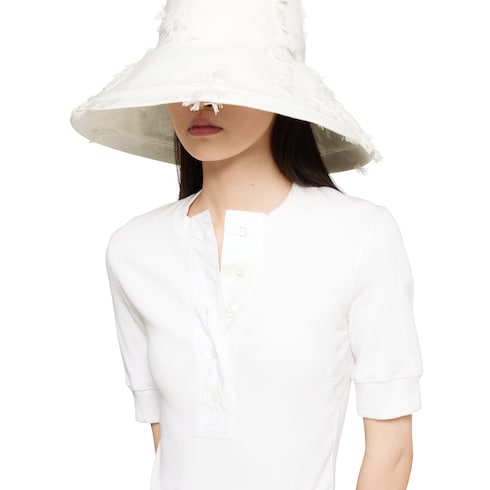 T-shirt in cotone a coste