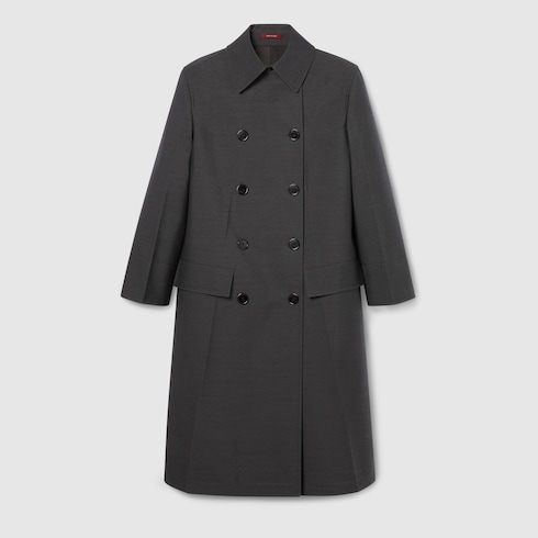Cappotto doppiopetto in lana