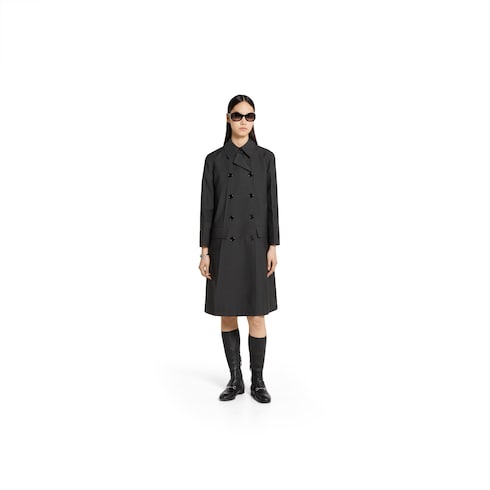 Cappotto doppiopetto in lana