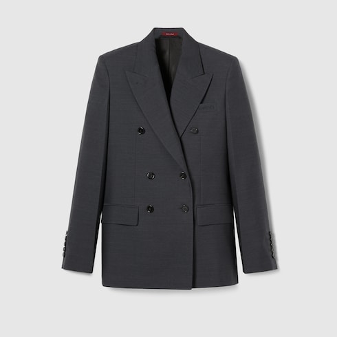 Veste à double boutonnage en laine