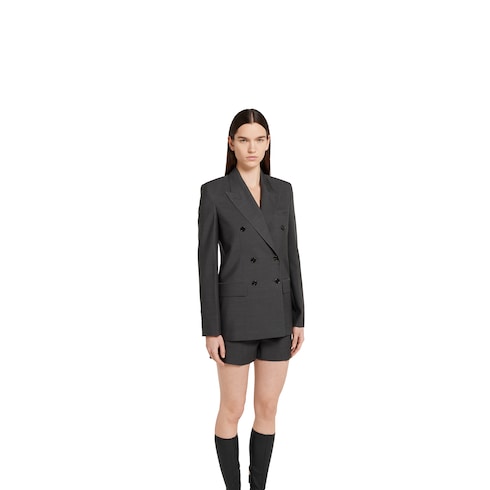Veste à double boutonnage en laine