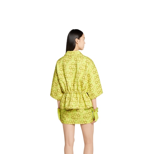 Printed short sleeve boxy jacket Detail 4