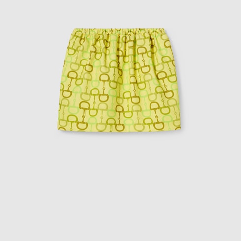 Mini-jupe en coton imprimé
