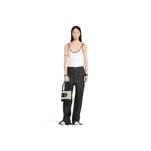 Cotton tank top with Web