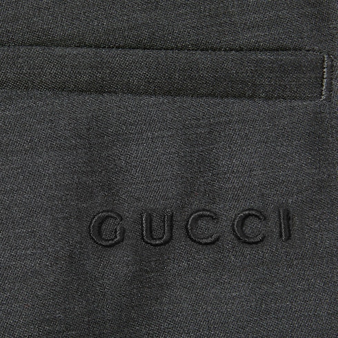 Wool mini shorts