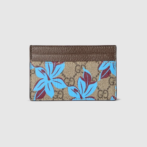 GG printed card case wallet