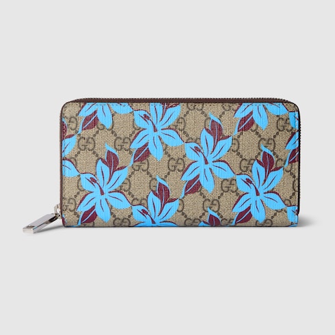 GG printed zip around wallet