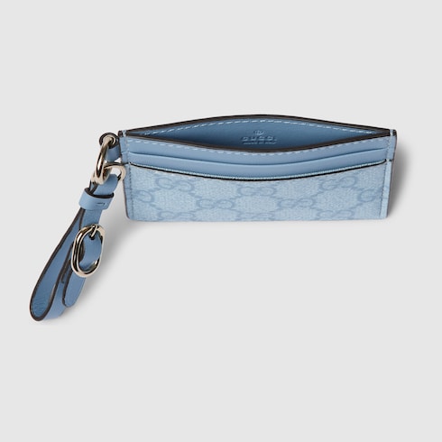 GG Emblem card case with strap