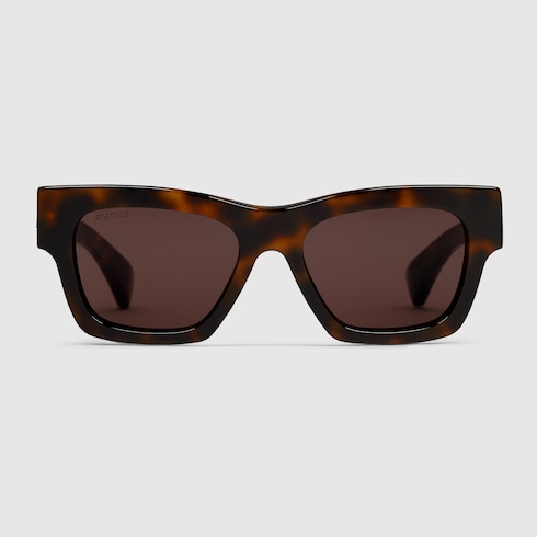 Rectangular frame sunglasses