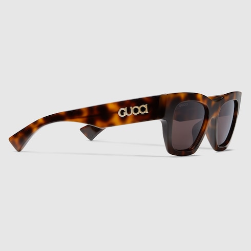 Rectangular frame sunglasses