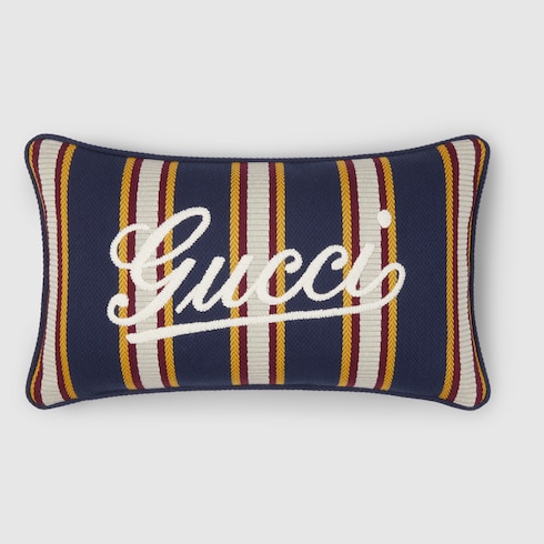 Coussin rectangulaire en jacquard de coton