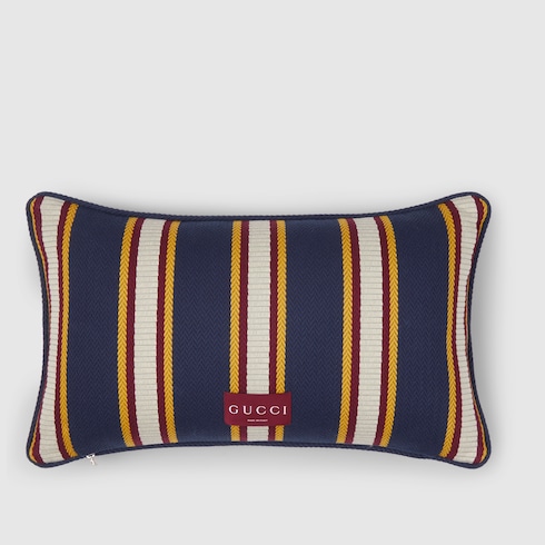 Coussin rectangulaire en jacquard de coton