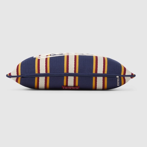Coussin rectangulaire en jacquard de coton