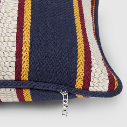Rechteckiges Kissen aus Baumwolljacquard