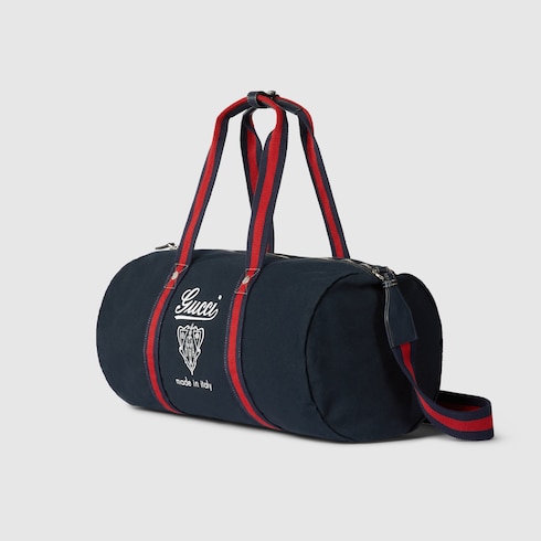 Bolsa de viaje de lona estampada grande