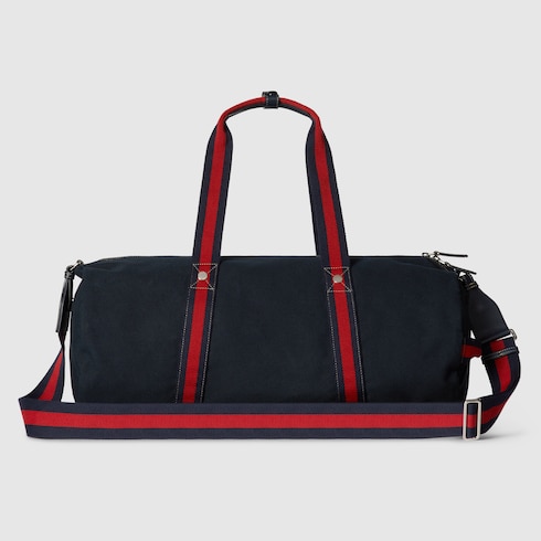 Large printed canvas duffle bag Detail 5