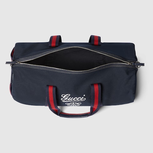 Bolsa de viaje de lona estampada grande