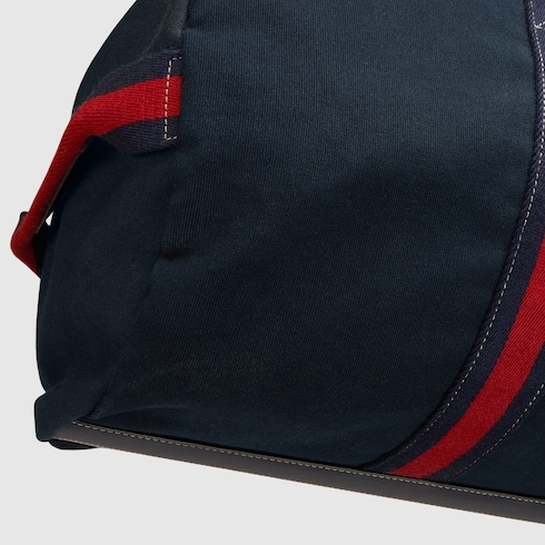 Large printed canvas duffle bag Detail 8