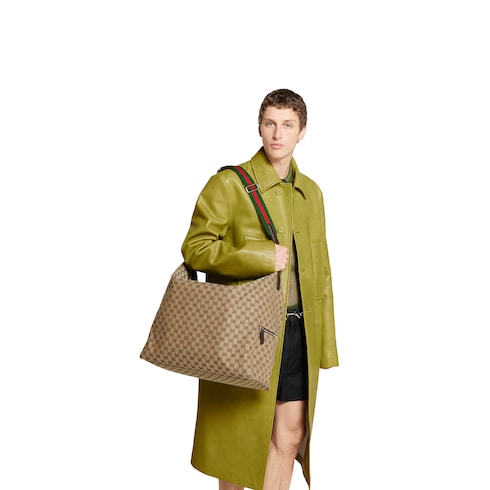 Mittelgroße Reisetasche aus GG Canvas 