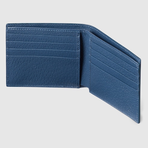 Blue interior GG bi-fold wallet Detail 4
