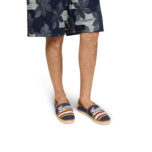 Espadrilles pour homme avec inscription Gucci