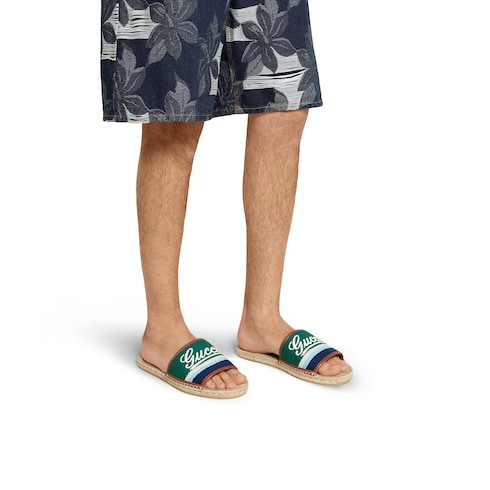 Espadrilles pour homme avec inscription Gucci
