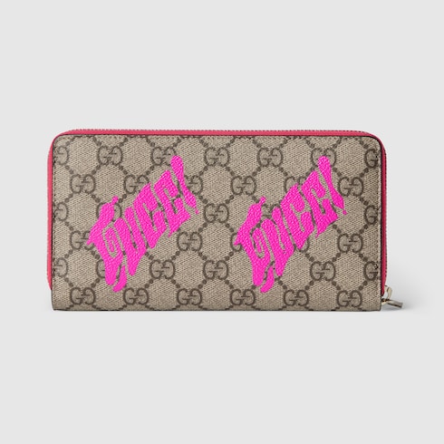 GG Monogram zip around wallet with print Detail 4