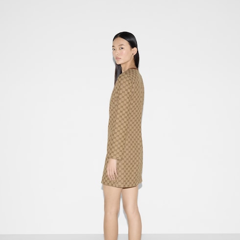 GG canvas dress with Horsebit