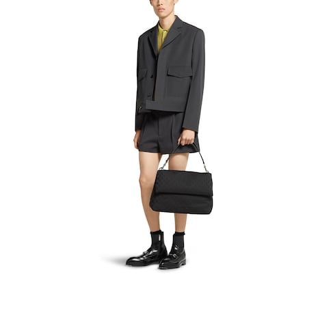 Sac à bandoulière en toile GG grand format