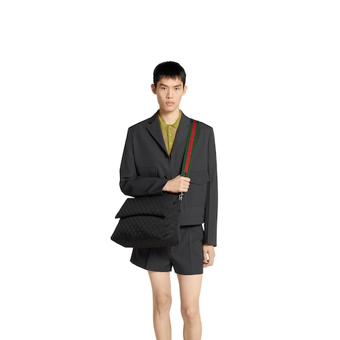Sac à bandoulière en toile GG grand format