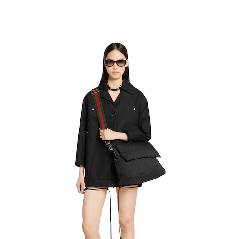 Sac à bandoulière en toile GG grand format
