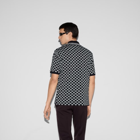 Polo GG en jacquard de piqué de coton