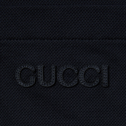 Poloshirt aus Stretch-Baumwolle mit Stickerei