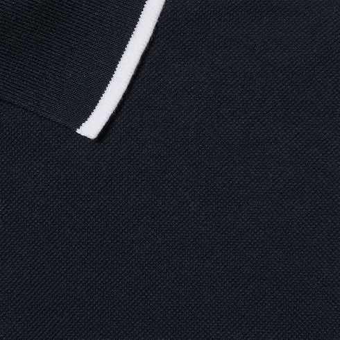 Polo en piqué de coton brodé