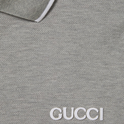 Cotton piquet polo shirt