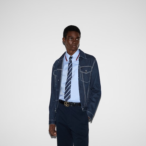 Camicia in cotone Oxford con Web