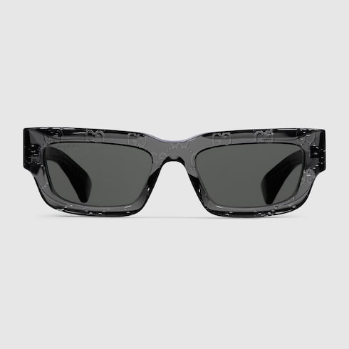 Rectangular frame sunglasses