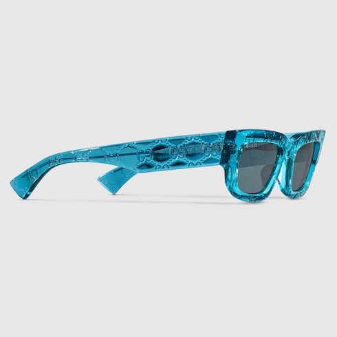 Rectangular frame sunglasses