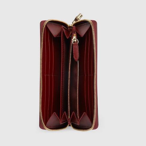 Brieftasche mit Rundumreißverschluss und Bambusdetail