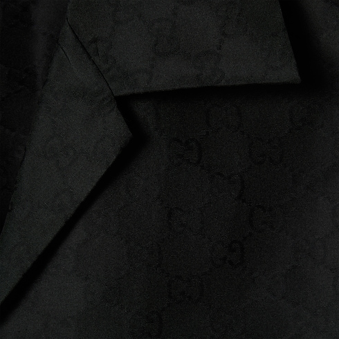 Cotton-silk GG faille shirt Detail 6