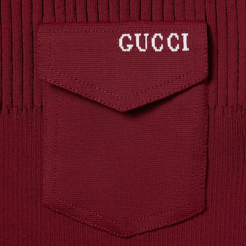 Maglia in tessuto a coste con intarsio