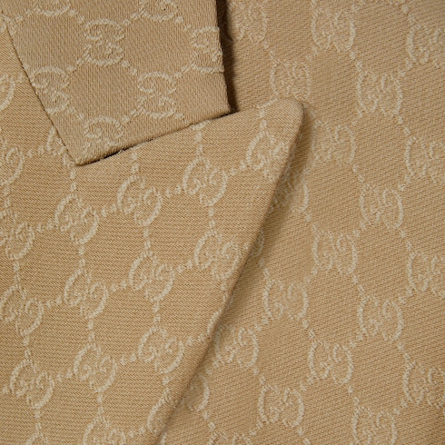 GG silk wool crêpe jacquard jacket Detail 6