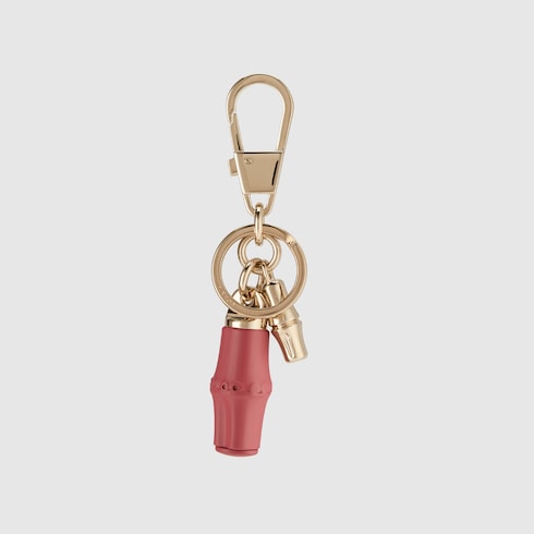 Porte-clés avec détails bambou