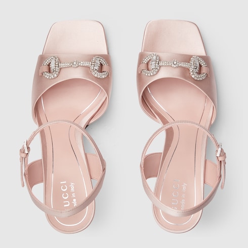 Women's sandal with crystal Horsebit