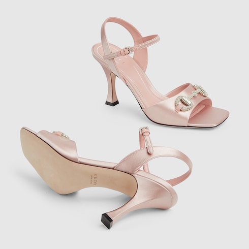 Women's sandal with crystal Horsebit