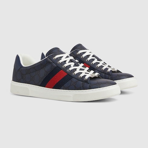 Sneaker Gucci Ace uomo con dettaglio Web