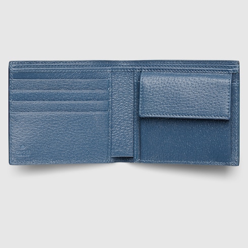 Porte-monnaie GG intérieur bleu