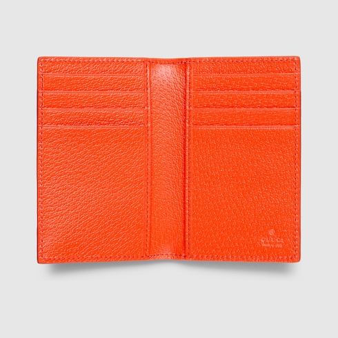 Tarjetero con GG e interior naranja grande