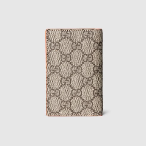 Tarjetero con GG e interior naranja grande