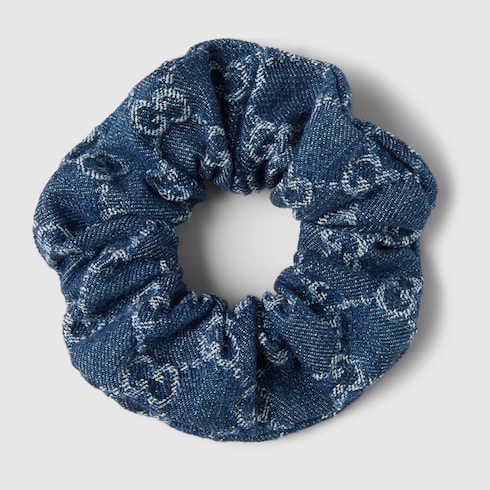 GG denim scrunchie Detail 2